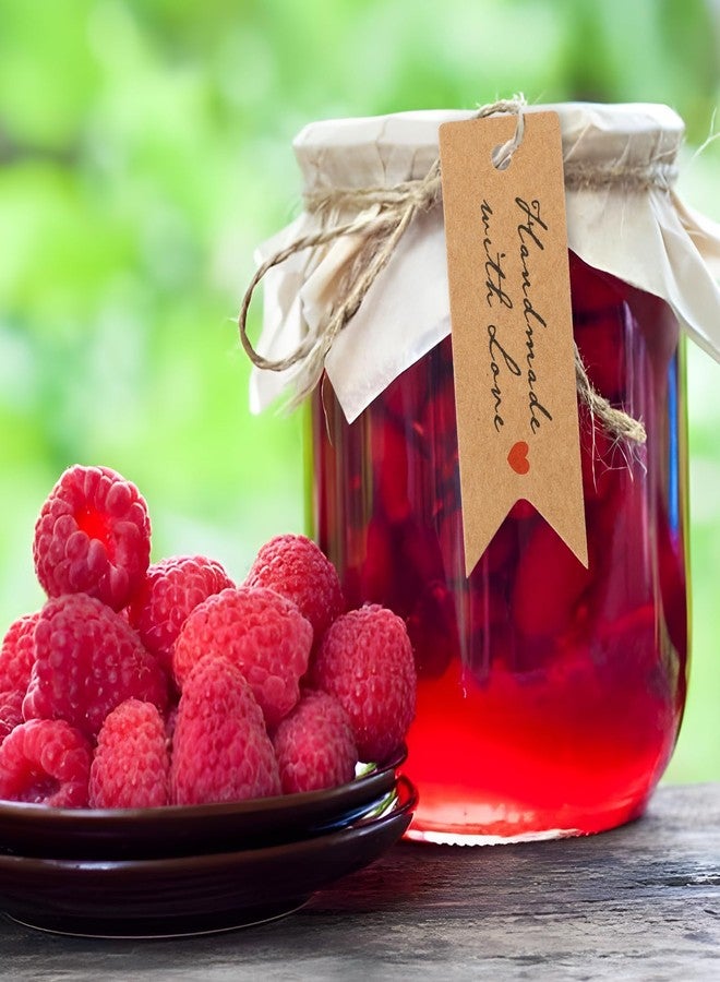 g2 بلس مجموعة G2PLUS من 100 بطاقة هدايا مصنوعة يدويًا بكل حب، مقاس 2.8 × 1 بوصة، مصنوعة من ورق كرافت صغير، مزودة بخيط، مثالية لحفلات الزفاف وأعياد الميلاد، وتغليف الهدايا، وللمشاريع الصغيرة، والأعمال الفنية والحرفية اليدوية. - Image 5